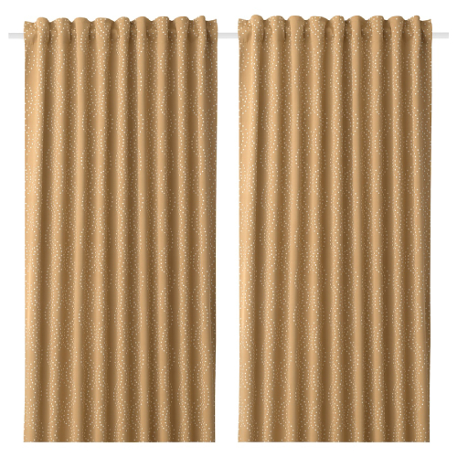 پرده جفت ایکیا PRAKTROLLIKA تاریک کننده، سایز 145 در 300