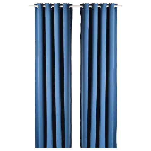 پرده جفت ایکیا HILLEBORG تاریک کننده، سایز 145 در 300