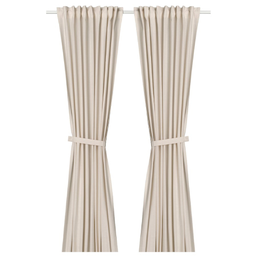 پرده جفت ایکیا LENDA سایز 140 در 300