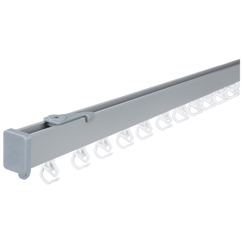 ست میل پرده ریلی تکی 140 سانتی ایکیا VIDGA با گلایدر و قلاب