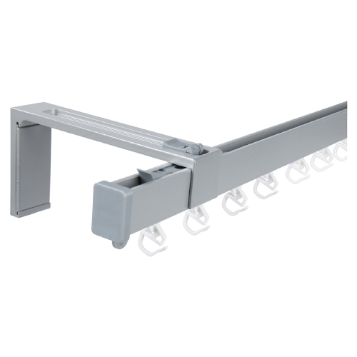 ست میل پرده ریلی تکی دیواری ایکیا VIDGA با گلایدر و قلاب