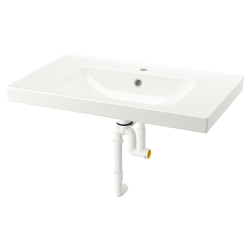 سینک روشویی ایکیا ORRSJON با آبگیر سایز 82x49