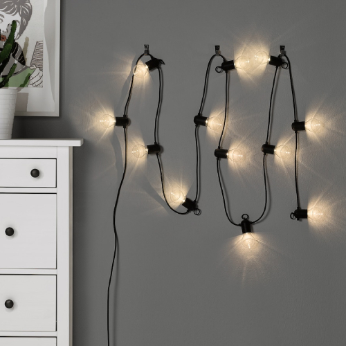 ریسه LED با 12 چراغ ایکیا SVARTRA