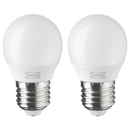 چراغ حبابی LED پایه E27 ایکیا SOLHETTA پک 2 عددی