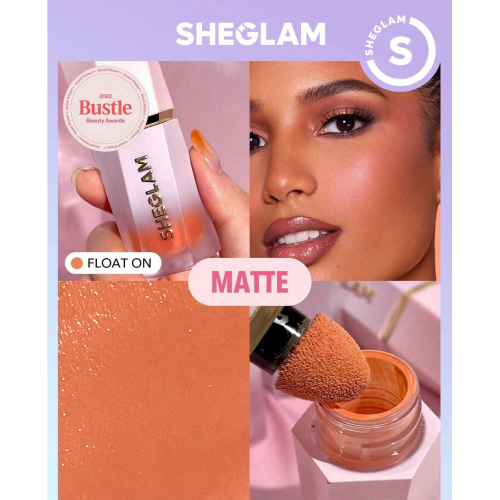 SHEGLAM Color Bloom Liquid Blush Matte Finish-Float On  Gel Cream Blush  Long Lasting Non-Fading Highly Pigmented Lightweight Long Wear Smooth Blusher