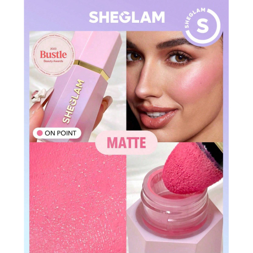 SHEGLAM Color Bloom Liquid Blush-On Point Liquid Blush Liquid Waterproof Long Lasting High Pigment Non-Fading Natural Lasting Glow Lightweight Face Makeup