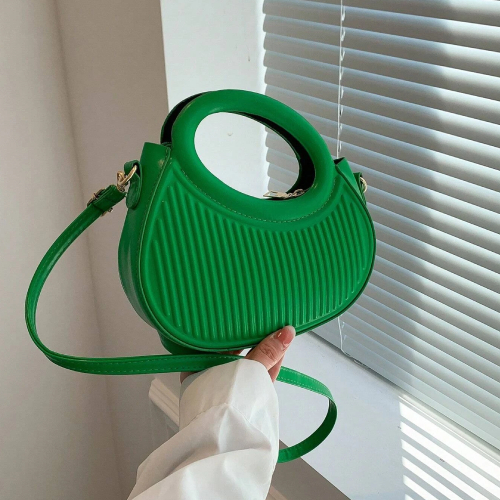 Fashion green niche design French gentle lady new trend commuter date hand-held shoulder cross-body women's bag