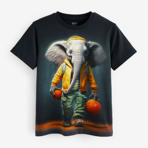 NEXT All-Over Print Short Sleeve T-Shirt (3-16yrs)