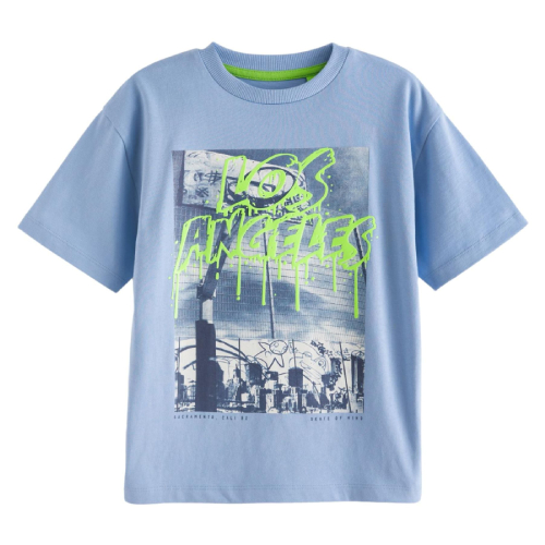 NEXT Relaxed Fit Short Sleeve Graphic T-Shirt (3-16yrs)