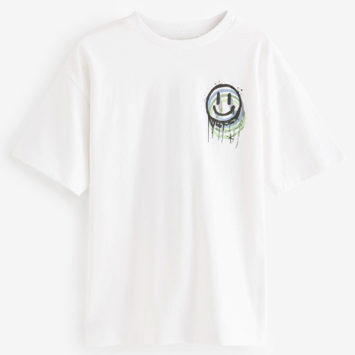 NEXT Relaxed Fit Short Sleeve Graphic T-Shirt (3-16yrs)