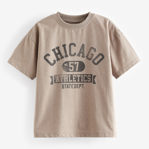NEXT Relaxed Fit Short Sleeve Graphic T-Shirt (3-16yrs)