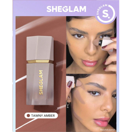 SHEGLAM Sun Sculpt Liquid Contour-Tawny Amber  Gel Cream Contour  Non-Greasy Long Lasting Highly Pigmented Natural Contour Contouring Weightless Bronzer