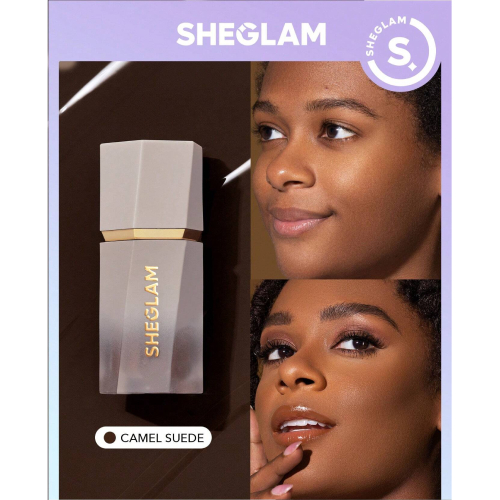 SHEGLAM Sun Sculpt Liquid Contour-Camel Suede  Gel Cream Contour  Non-Greasy Long Lasting Highly Pigmented Natural Contour Contouring Weightless Bronzer