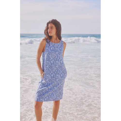 NEXT Petite Linen Blend Sleeveless Shift Dress