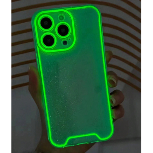 1PC Green Unique Luminous Clear Phone Case Full Protection Soft Phone Cover 360 Degree Full Protection Compatible With IPhone 11 12 13 14 Pro Max 15 Plus