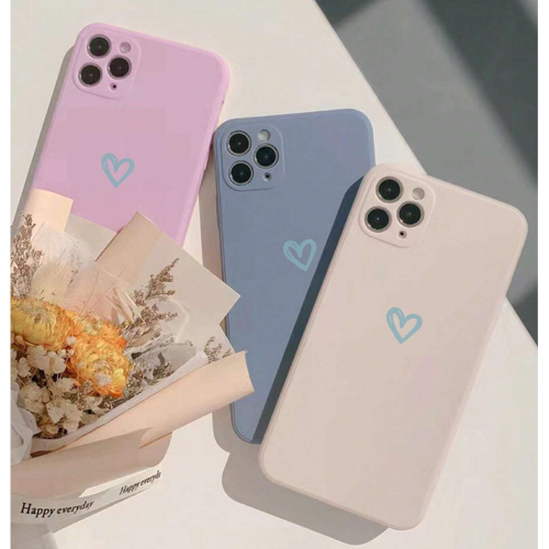 3pcs/set Imd Pattern Phone Case With Strap Compatible With Iphones