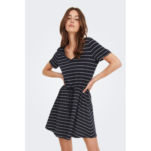 ONLY V Neck Jersey T-Shirt Dress