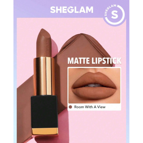 SHEGLAM Matte Allure Lipstick - Chic 20 Colors Long Lasting  Lipstick High Pigment Velvety Soft Lipstick
