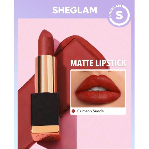 SHEGLAM Matte Allure Lipstick - Chic 20 Colors Long Lasting  Lipstick High Pigment Velvety Soft Lipstick
