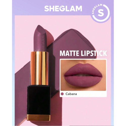 SHEGLAM Matte Allure Lipstick - Chic 20 Colors Long Lasting  Lipstick High Pigment Velvety Soft Lipstick