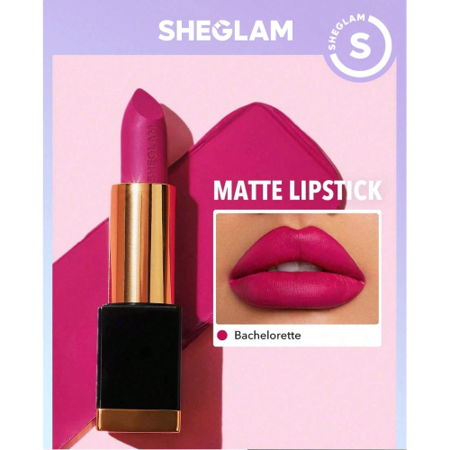 SHEGLAM Matte Allure Lipstick - Chic 20 Colors Long Lasting  Lipstick High Pigment Velvety Soft Lipstick