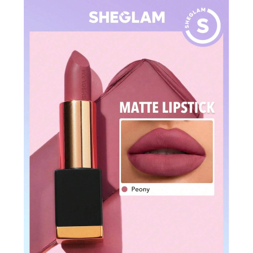 SHEGLAM Matte Allure Lipstick - Chic 20 Colors Long Lasting  Lipstick High Pigment Velvety Soft Lipstick