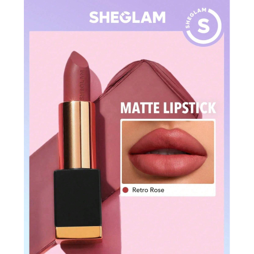 SHEGLAM Matte Allure Lipstick - Chic 20 Colors Long Lasting  Lipstick High Pigment Velvety Soft Lipstick