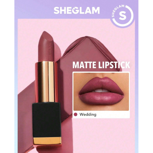 SHEGLAM Matte Allure Lipstick - Chic 20 Colors Long Lasting  Lipstick High Pigment Velvety Soft Lipstick