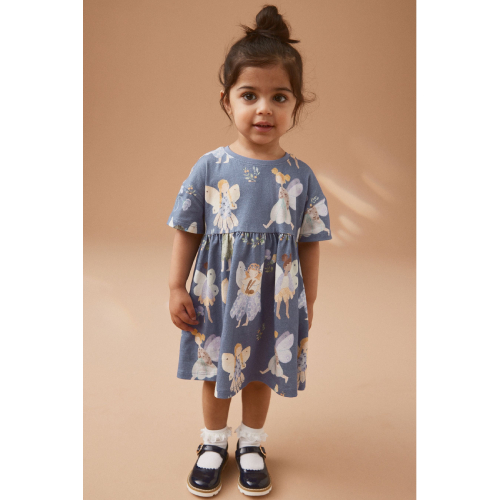 NEXT Short Sleeve Cotton Jersey Dress (3mths-7yrs)