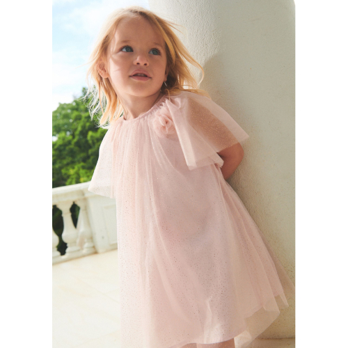 NEXT Pale Pink Sparkle Tulle Party Dress (3mths-10yrs)