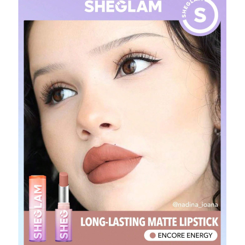 SHEGLAM Dynamatte Boom Long Lasting Matte Lipstick-Rule Breaker 20 Colors Creamy Matte Waterproof Lipstick Amazing Non-Stick Cup Transfer-Proof