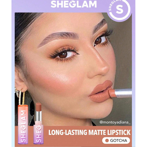 SHEGLAM Dynamatte Boom Long Lasting Matte Lipstick-Rule Breaker 20 Colors Creamy Matte Waterproof Lipstick Amazing Non-Stick Cup Transfer-Proof