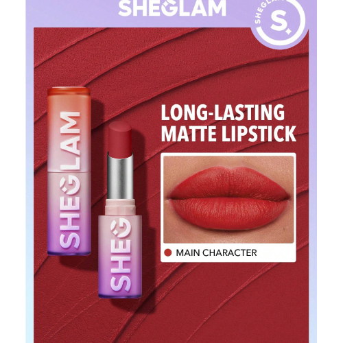 SHEGLAM Dynamatte Boom Long Lasting Matte Lipstick-Rule Breaker 20 Colors Creamy Matte Waterproof Lipstick Amazing Non-Stick Cup Transfer-Proof