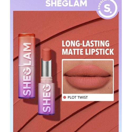 SHEGLAM Dynamatte Boom Long Lasting Matte Lipstick-Rule Breaker 20 Colors Creamy Matte Waterproof Lipstick Amazing Non-Stick Cup Transfer-Proof