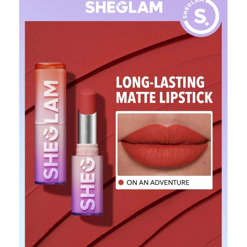 SHEGLAM Dynamatte Boom Long Lasting Matte Lipstick-Rule Breaker 20 Colors Creamy Matte Waterproof Lipstick Amazing Non-Stick Cup Transfer-Proof