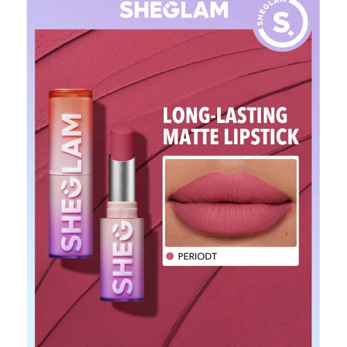 SHEGLAM Dynamatte Boom Long Lasting Matte Lipstick-Rule Breaker 20 Colors Creamy Matte Waterproof Lipstick Amazing Non-Stick Cup Transfer-Proof