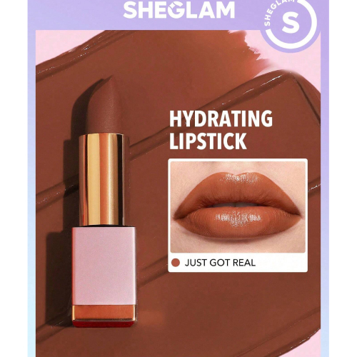 SHEGLAM Creme Allure Lipstick - Nude 8 Colors Moisturizing  Lipstick Lip Glow Nourishing Essence Hydrating Lip Care
