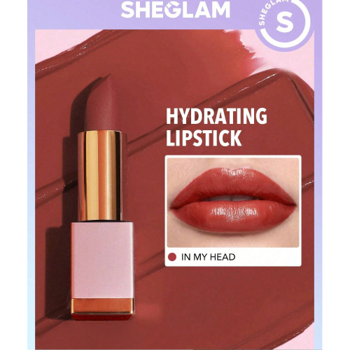 SHEGLAM Creme Allure Lipstick - Nude 8 Colors Moisturizing  Lipstick Lip Glow Nourishing Essence Hydrating Lip Care