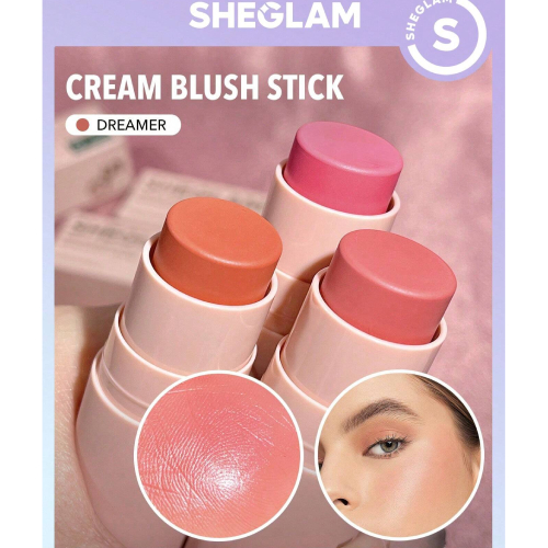 SHEGLAM Snatch 'n' Blush Stick Cream Blush Waterproof Long Lasting High Pigment  Non-Fading Non-Greasy Glowing Lasting