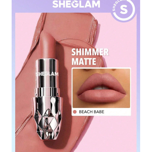 SHEGLAM Starlight Velvet Lipstick - 10 Colors Shimmer Matte Long Lasting Lipstick Nourishing Silky Smooth Lipstick