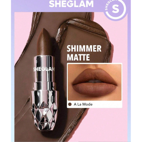 SHEGLAM Starlight Velvet Lipstick - 10 Colors Shimmer Matte Long Lasting Lipstick Nourishing Silky Smooth Lipstick