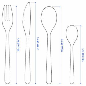 سرویس قاشق چنگال کارد 24 تکه ایکیا FÖRNUFT