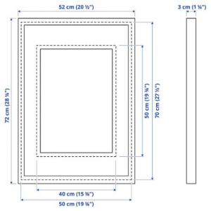 قاب عکس ایکیا RÖDALM سایز 50x70 سانتی