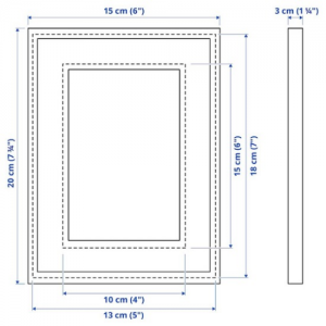 قاب عکس ایکیا RÖDALM سایز 13x18سانتی