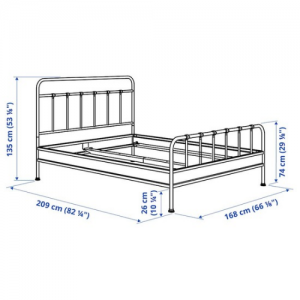 تخت خواب دو نفره  160x200 سانتی ایکیا STJÄRNÖ