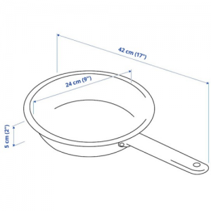 ماهیتابه 24 سانتی ایکیا  +IKEA 365  نچسب