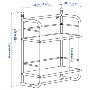 شلف دیواری حمام ایکیا FRÖSJÖN سایز 40 در 51 سانتی