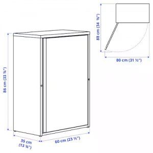 کابینت 60x35x86 سانتی ایکیا SUNDSÖ