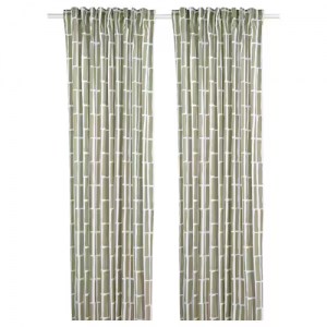 پرده جفت ایکیا SKOGSSTJÄRNA سایز 145 در 300