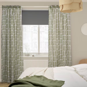 پرده جفت ایکیا SKOGSSTJÄRNA سایز 145 در 300